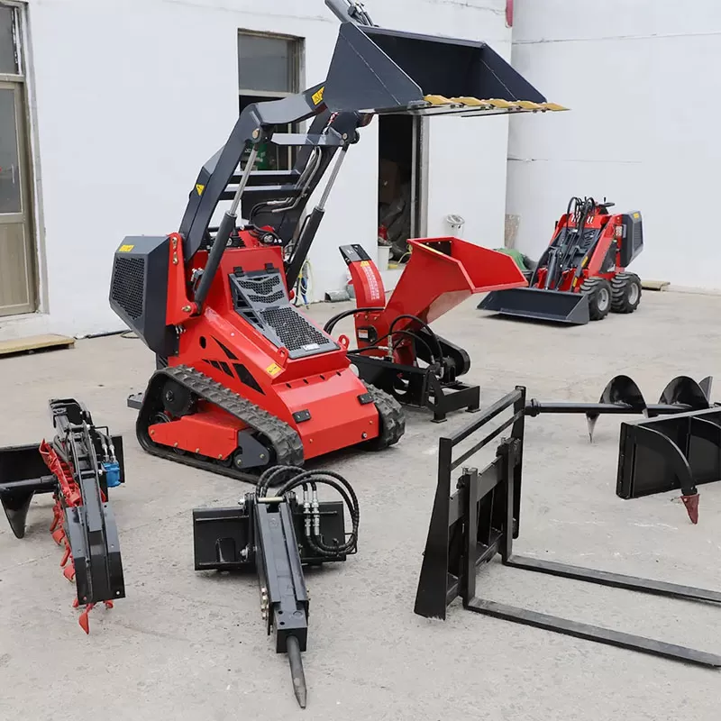 Cargadora compacta de China de 17,2 kW y 1538 kg