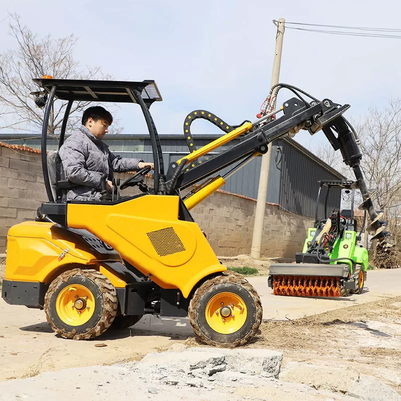 Cargadora telescópica china de 0,3 m³ y 26 HP