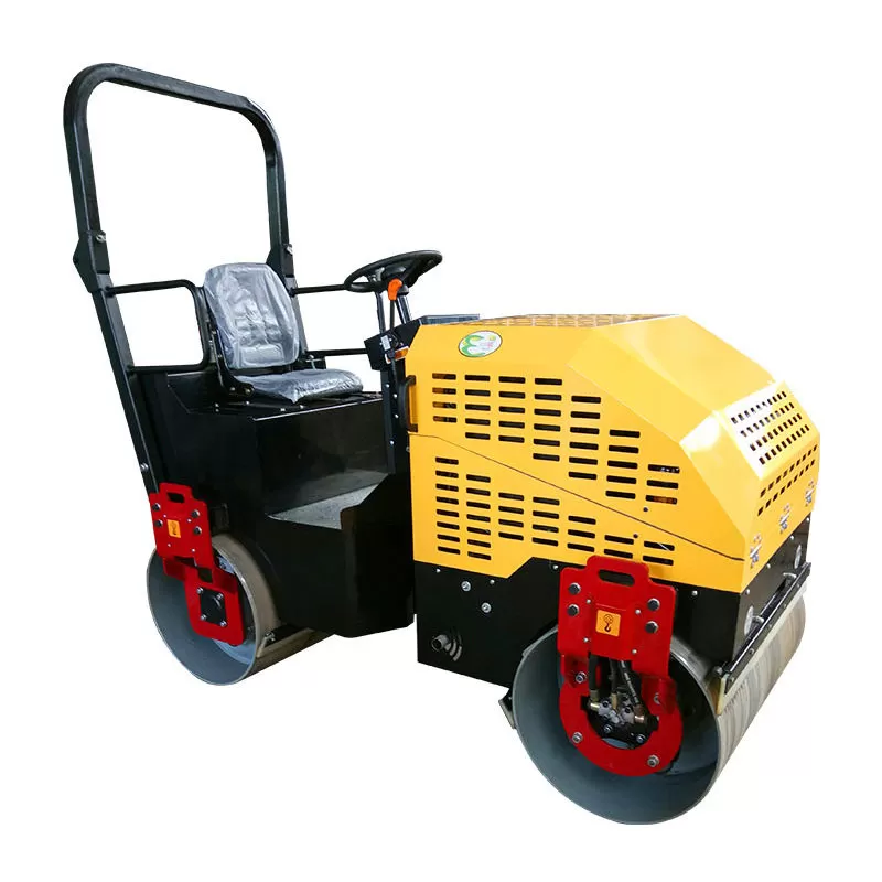Rodillo compactador de doble tambor de 2 toneladas, 18,6 kW, 9 HP y 3600 rpm, de China