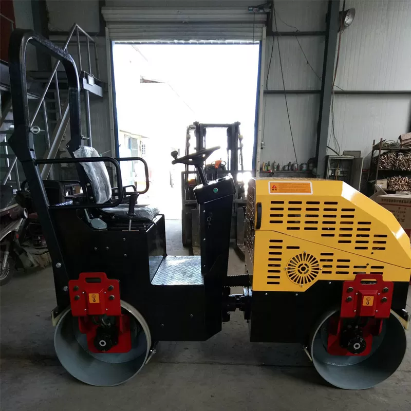 Rodillo compactador de doble tambor de 2 toneladas, 18,6 kW, 9 HP y 3600 rpm, de China