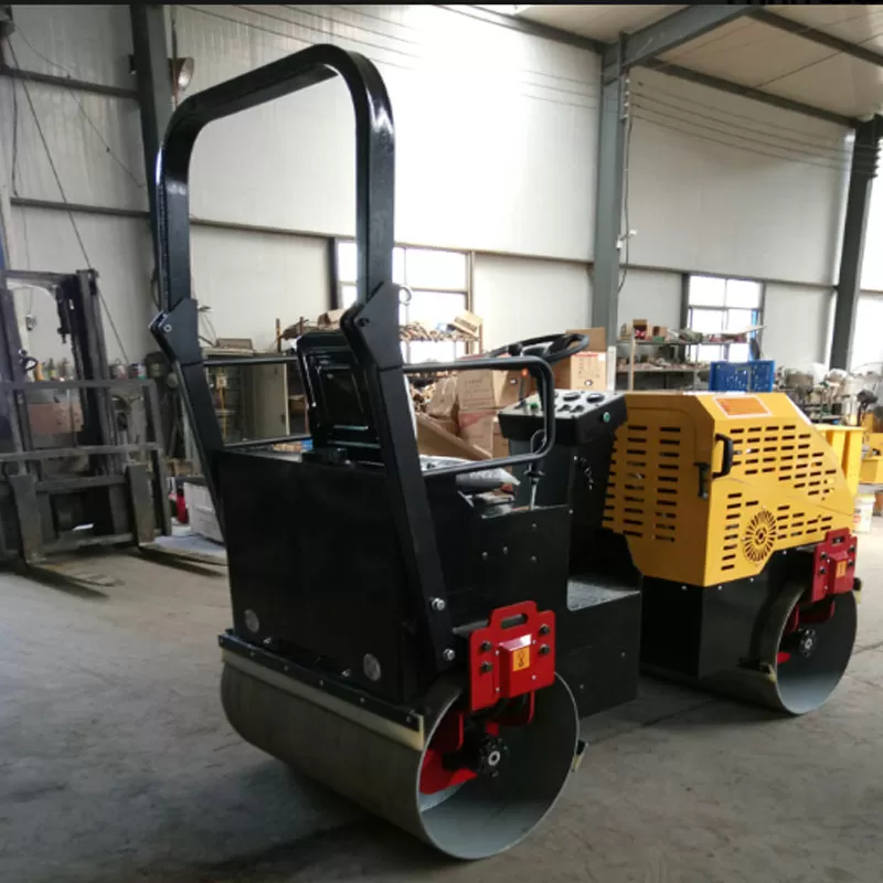Rodillo compactador de doble tambor de 2 toneladas, 18,6 kW, 9 HP y 3600 rpm, de China