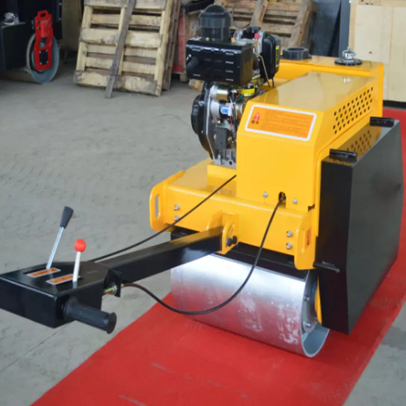 China 1T 9HP 3600rpm 40KN twin barrel roller
