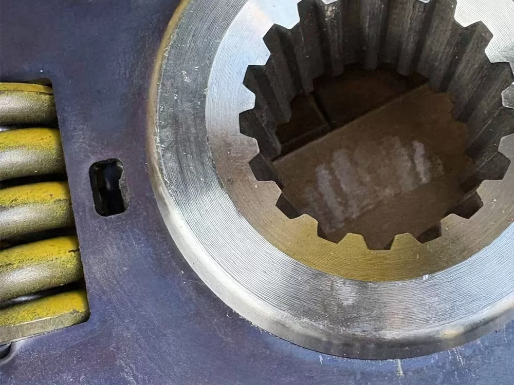 Original coupler part number 60360-24-00008 is a spare part for electric excavators SE375, SE315, and SE470.