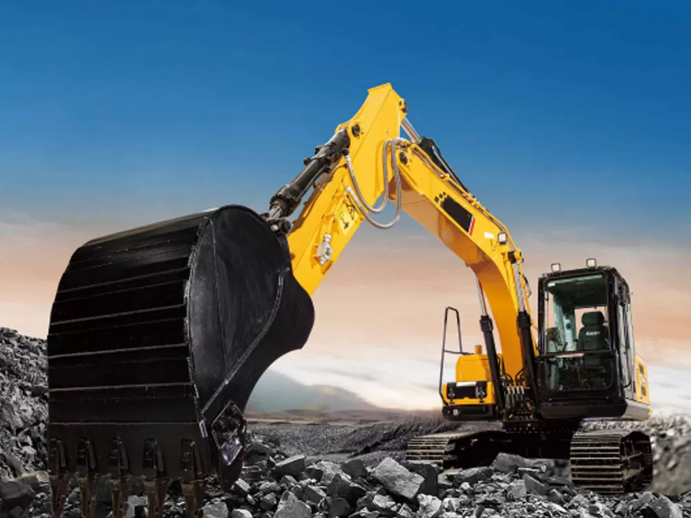 High-quality SY155H excavator, original 14-ton 155H tracked excavator, for sale.