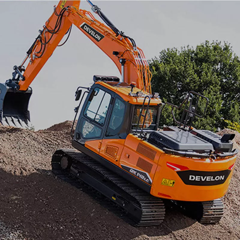 Disponemos de excavadoras de cadenas Deweilon DX60, DX75, DX130, DH150W y DX225LC nuevas en stock y de excelente calidad.