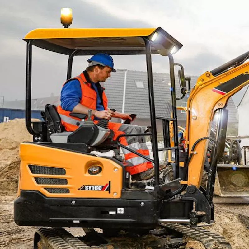 Excavadora de cadenas nueva SY35C, equipo de excavación de 3,5 toneladas, con repuestos, alta calidad.