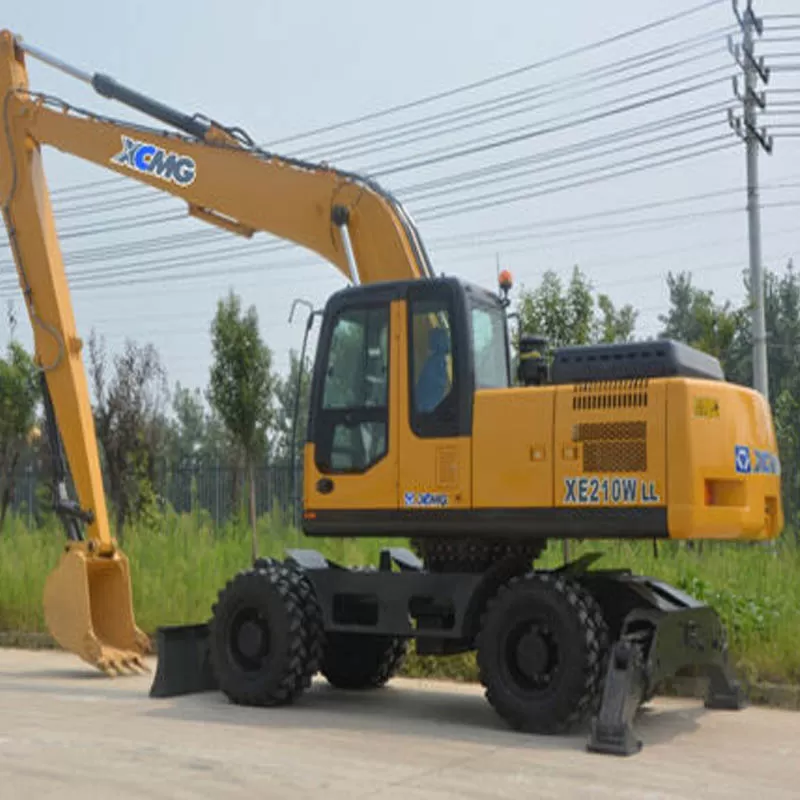 Excavadora de ruedas hidráulica XE210WLL de 20 toneladas nueva con cuchara de 0,5 metros cúbicos, en venta con repuestos.