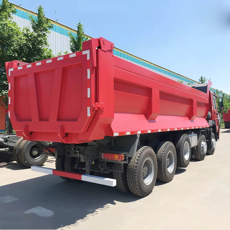 Semirremolque en forma de U de 3 ejes y 50 toneladas para trabajo pesado, camión volquete, remolque volquete trasero