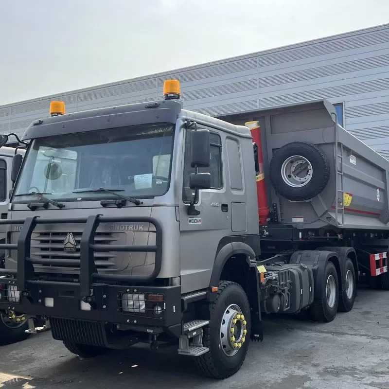 Cami&oacute;n volquete/semirremolque/volquete trasero Howo de 3 ejes para trabajo pesado en venta