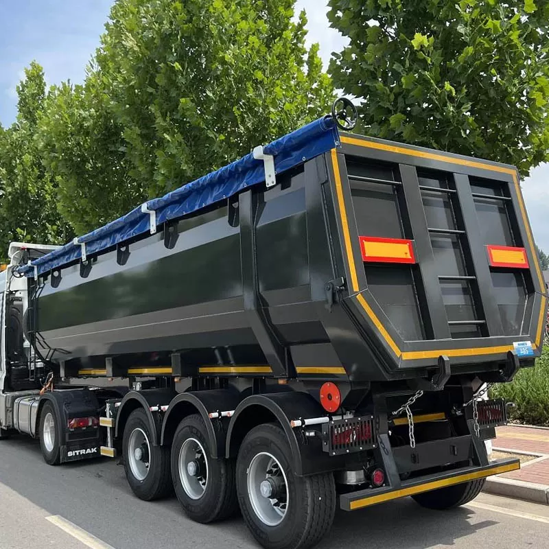 Air suspension 2/3/4/6 axle heavy-duty 35/40/45 Cbm U-shaped hydraulic lifting steel 40-120 ton rear dump truck semi-trailer