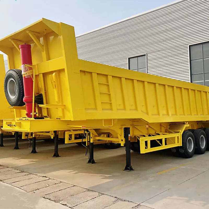 Heavy-duty mining transport dump trucks, semi-trailers, and U-shaped rear dump trucks for sale.