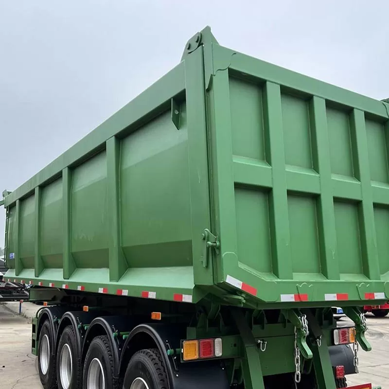 Se encuentran a la venta semirremolques volcadores en forma de U de 4 ejes de alta calidad (60, 70 y 80 toneladas) para arena y grava.