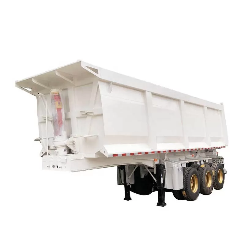Shandong Factory 3/4 Axle Steel Semi-Trailer 60-ton and 50-ton Rear Dump Trucks for Sale