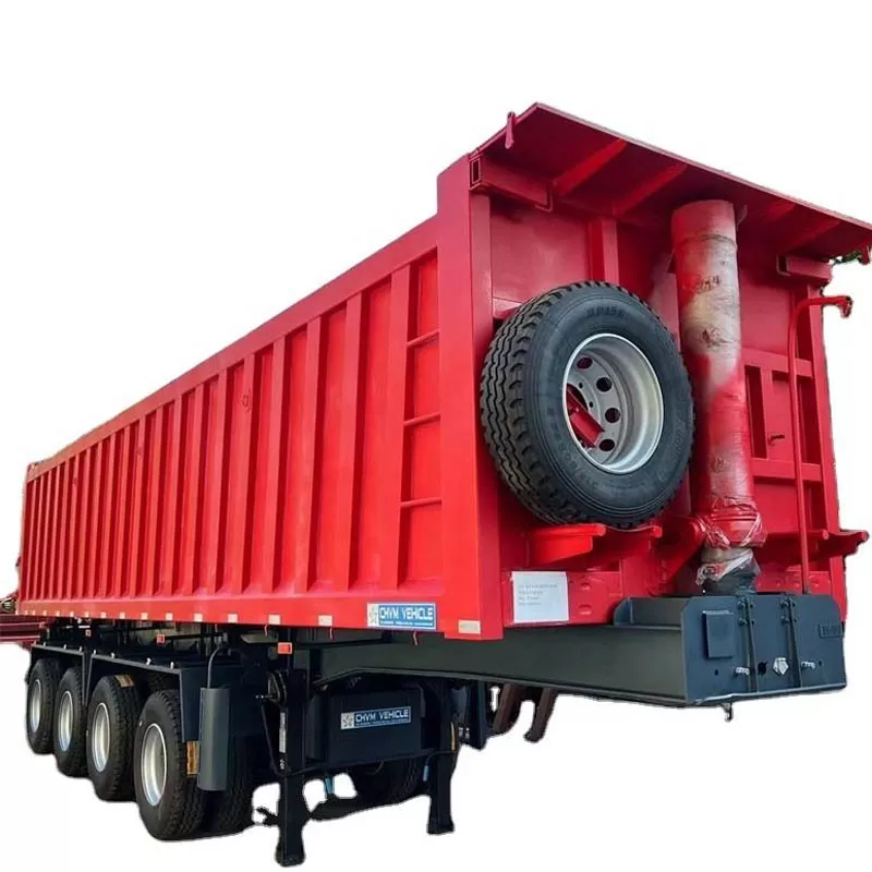 Shandong Factory 3/4 Axle Steel Semi-Trailer 60-ton and 50-ton Rear Dump Trucks for Sale