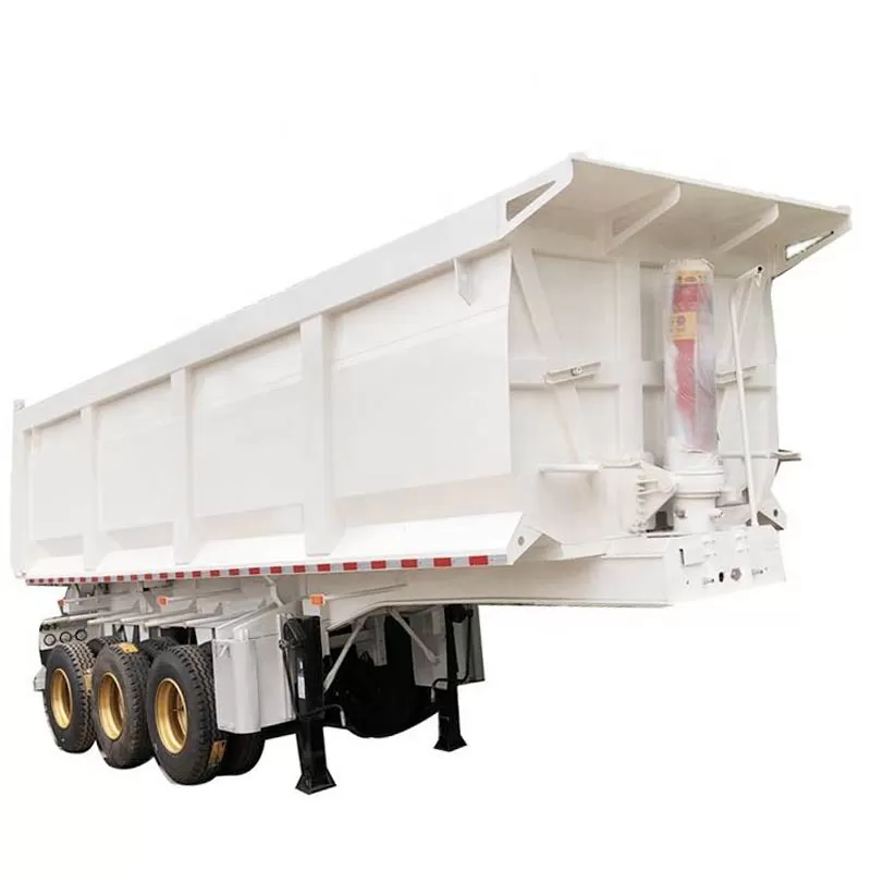 Shandong Factory 3/4 Axle Steel Semi-Trailer 60-ton and 50-ton Rear Dump Trucks for Sale
