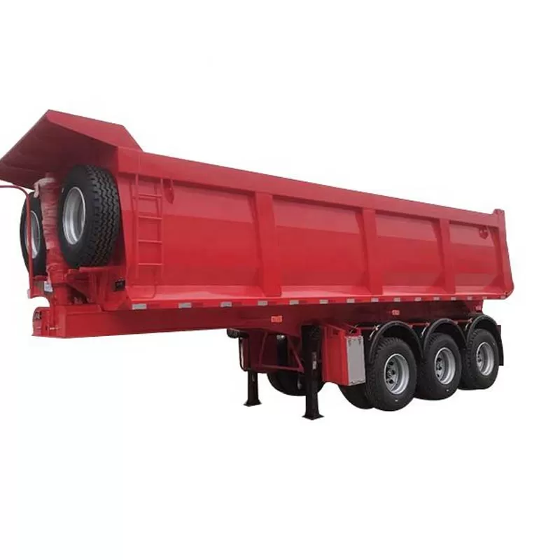 Shandong Factory 3/4 Axle Steel Semi-Trailer 60-ton and 50-ton Rear Dump Trucks for Sale