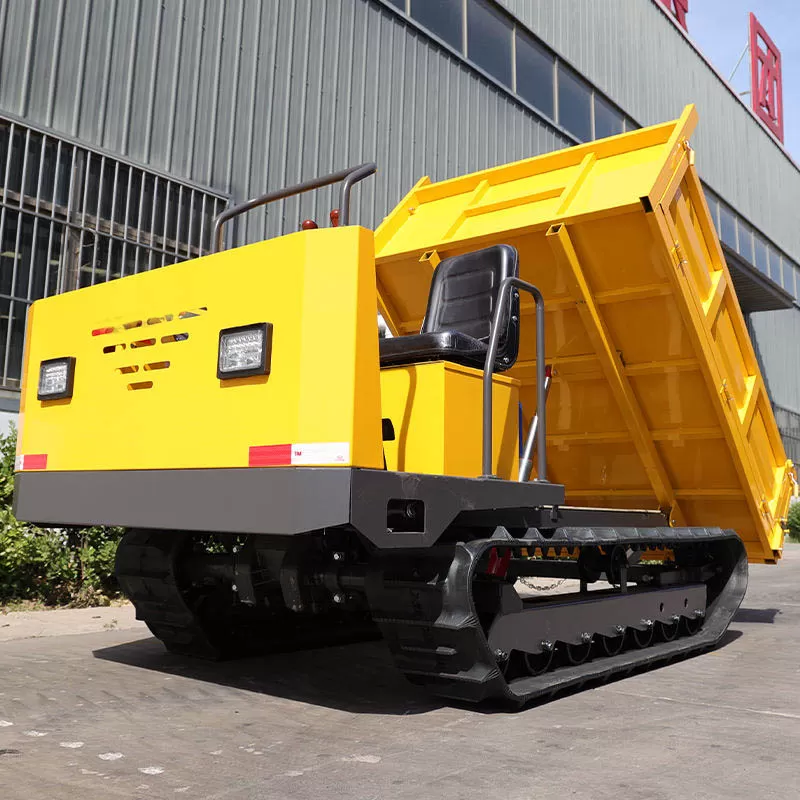 Mini volquete sobre orugas, veh&iacute;culo todoterreno anfibio sobre orugas, excelente volquete para material