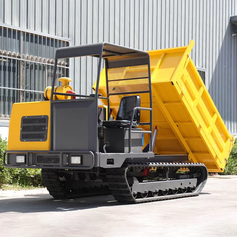 Mini volquete sobre orugas, veh&iacute;culo todoterreno anfibio sobre orugas, excelente volquete para material