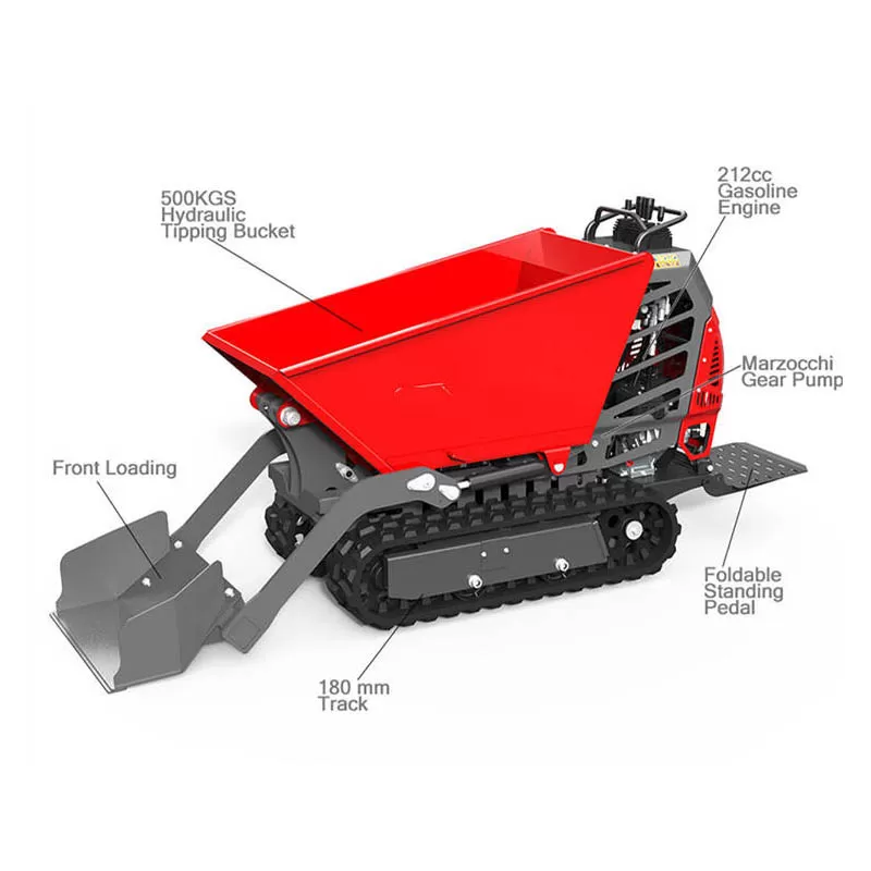 Cargador frontal con capacidad de 300 kg a 500 kg, minicargador.