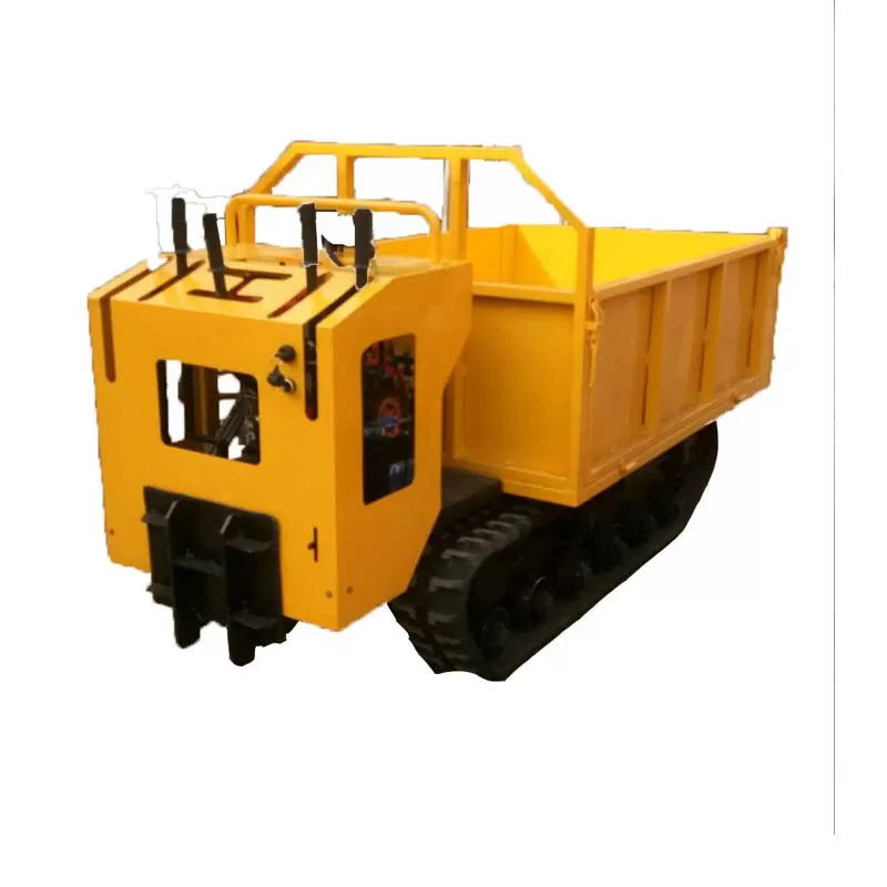 1-ton Handheld Tracked Mini Rubber Track Dumper/Tracked Transport Dumper