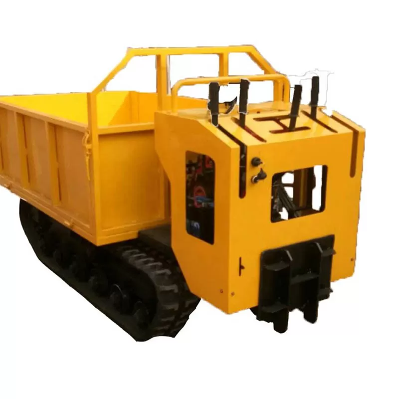 1-ton Handheld Tracked Mini Rubber Track Dumper/Tracked Transport Dumper