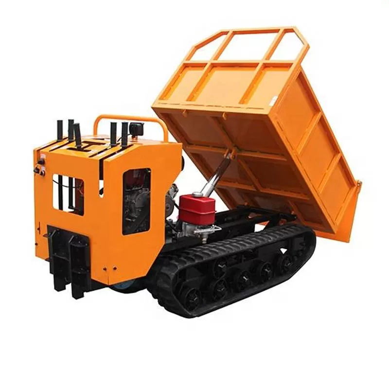 Cami&oacute;n volquete de alto &aacute;ngulo, veh&iacute;culo de transporte, minivolquete hidr&aacute;ulico con orugas
