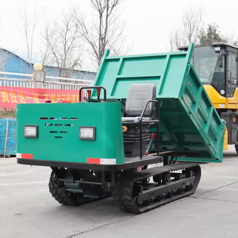 Self-Loading Tracked Dumper Truck, All-Terrain Mini Dumper