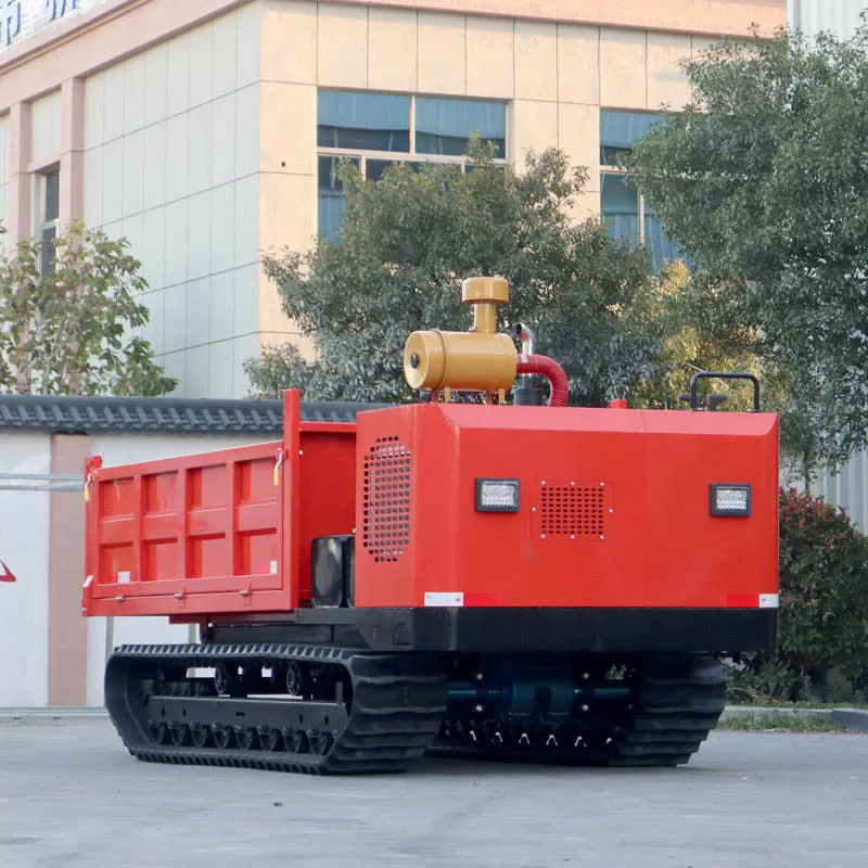 CE Mini Tracked Dumper, Agricultural Tracked Dumper, 6-ton Self-loading Wheeled All-terrain Diesel Tracked Dumper for Sale