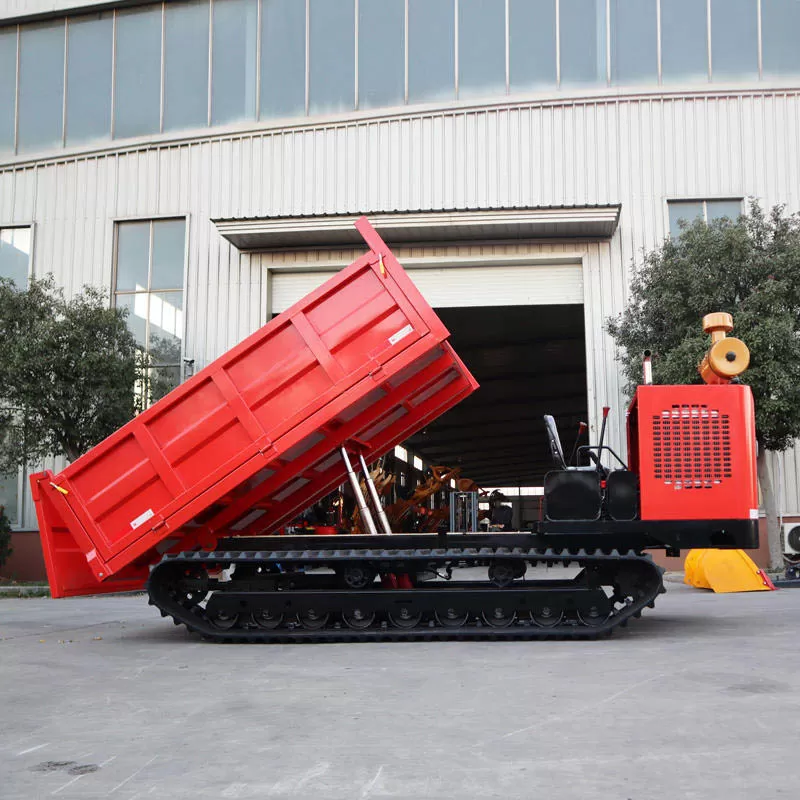 CE Mini Tracked Dumper, Agricultural Tracked Dumper, 6-ton Self-loading Wheeled All-terrain Diesel Tracked Dumper for Sale