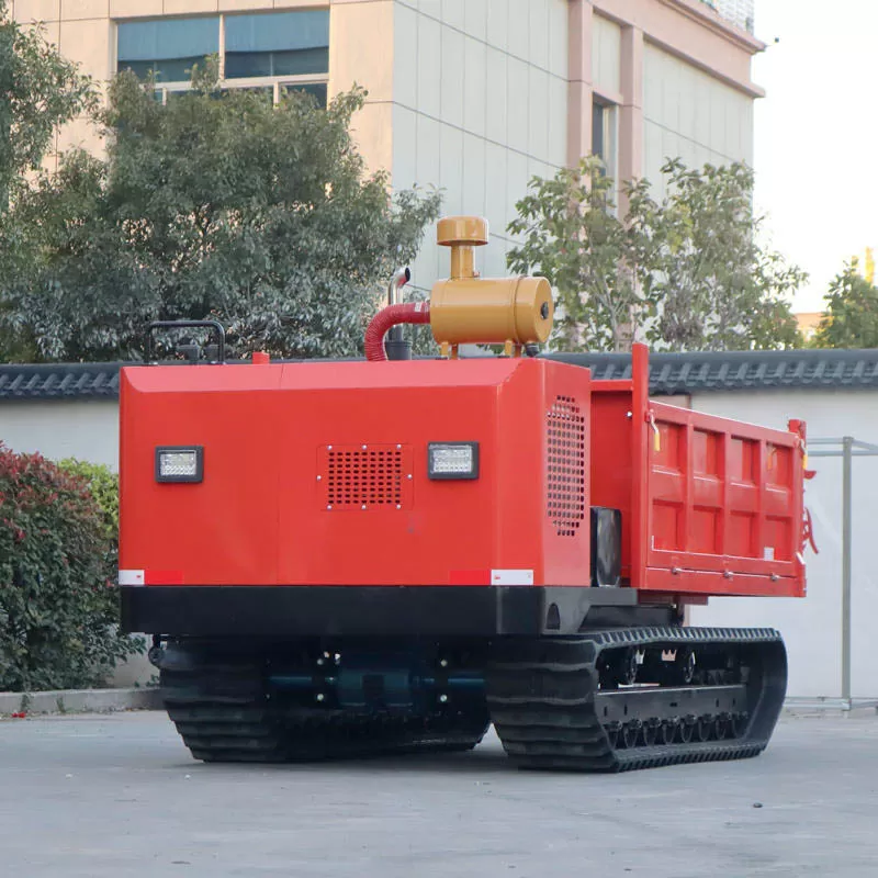 CE Mini Tracked Dumper, Agricultural Tracked Dumper, 6-ton Self-loading Wheeled All-terrain Diesel Tracked Dumper for Sale