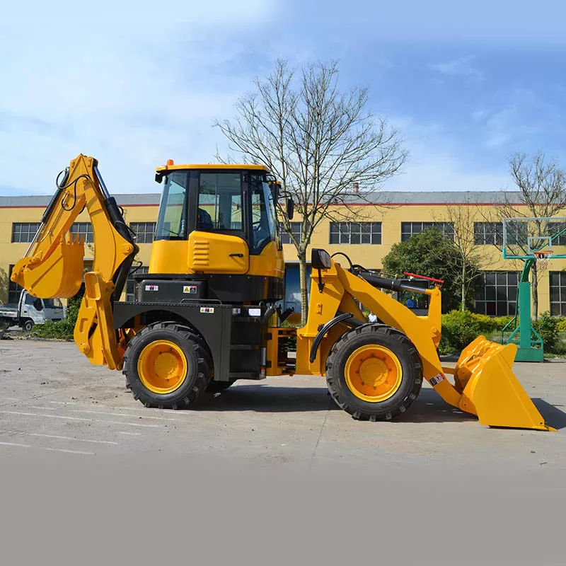 High-quality heavy-duty diesel backhoe loader, 4x4 backhoe loader.