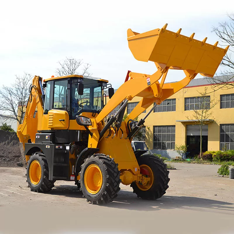 High-quality heavy-duty diesel backhoe loader, 4x4 backhoe loader.