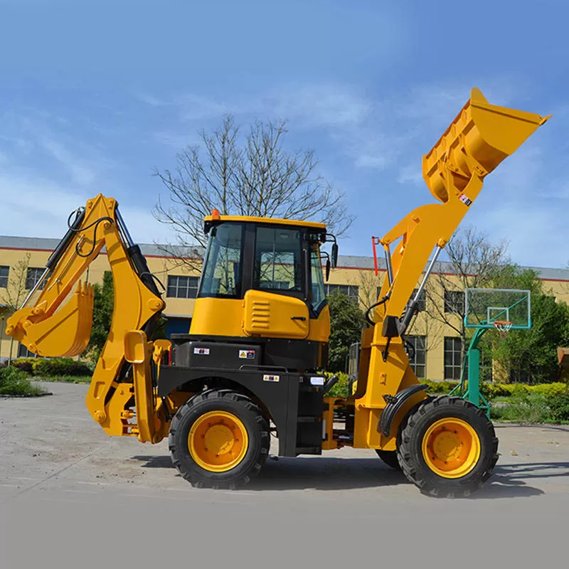 High-quality heavy-duty diesel backhoe loader, 4x4 backhoe loader.