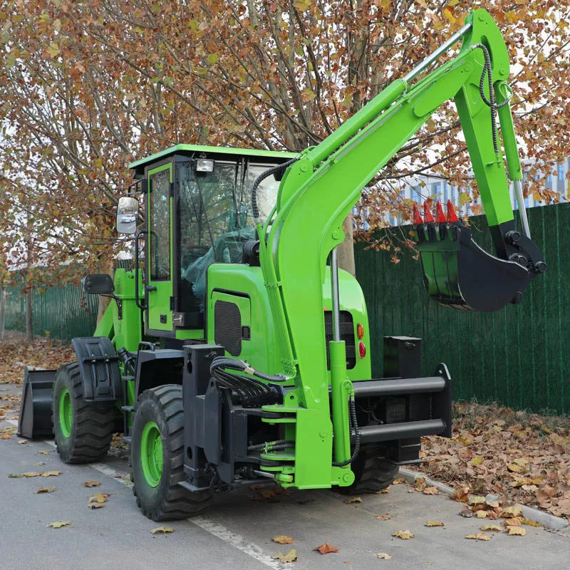 حفارة صغيرة ذات محمل خلفي، حفارة صغيرة 4x4 مع ملحقات للبيع