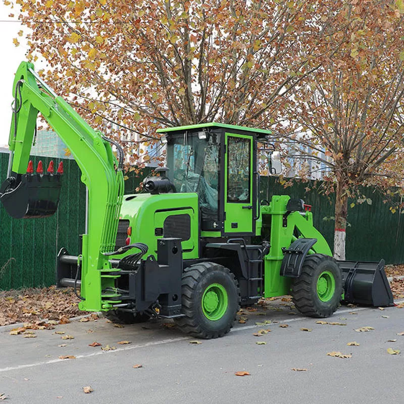 حفارة صغيرة ذات محمل خلفي، حفارة صغيرة 4x4 مع ملحقات للبيع