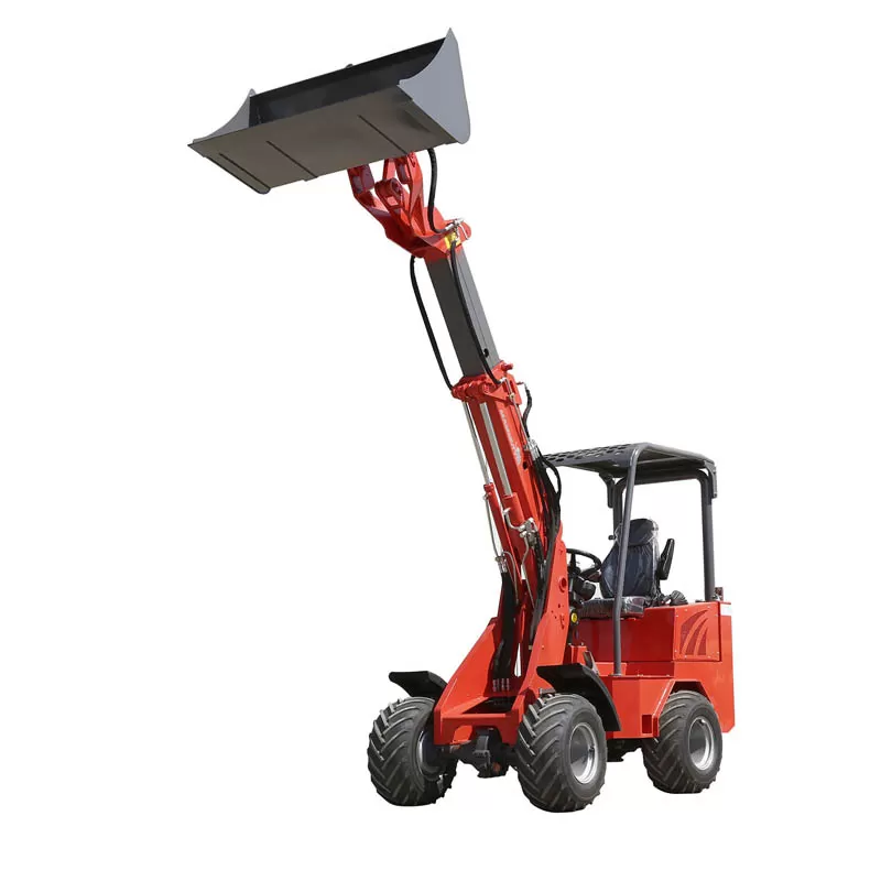 Cargadora hidr&aacute;ulica de pluma, equipo de construcci&oacute;n compacto para trabajo pesado, cargadora telesc&oacute;pica agr&iacute;cola de ruedas delanteras