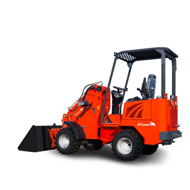 Cargadora hidr&aacute;ulica de pluma, equipo de construcci&oacute;n compacto para trabajo pesado, cargadora telesc&oacute;pica agr&iacute;cola de ruedas delanteras