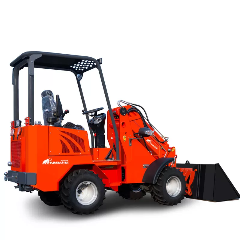 Cargadora hidr&aacute;ulica de pluma, equipo de construcci&oacute;n compacto para trabajo pesado, cargadora telesc&oacute;pica agr&iacute;cola de ruedas delanteras