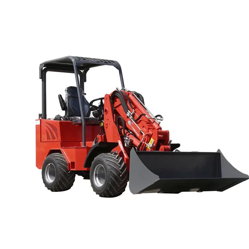 Cargadora hidr&aacute;ulica de pluma, equipo de construcci&oacute;n compacto para trabajo pesado, cargadora telesc&oacute;pica agr&iacute;cola de ruedas delanteras