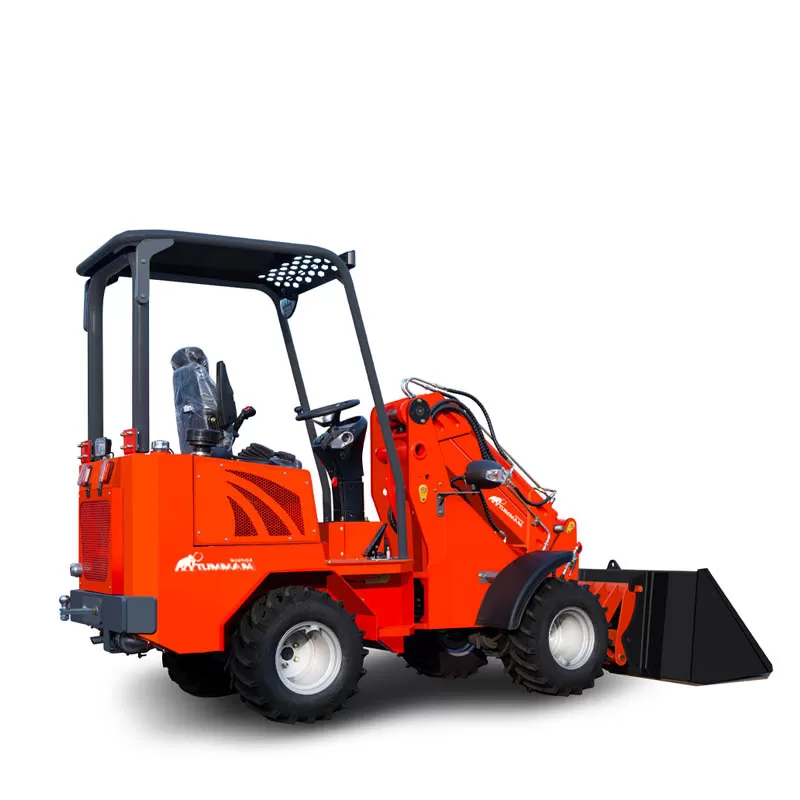 جرافة أمامية تلسكوبية قياسية منخفضة الانبعاثات للطرق الوعرة