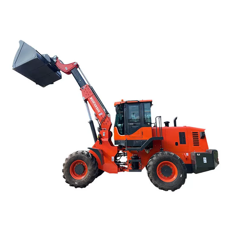 Factory Supply Telescopic Wheel Loader, 3-Ton Rated Load, Farm Front Loader, Remote Control Forklift