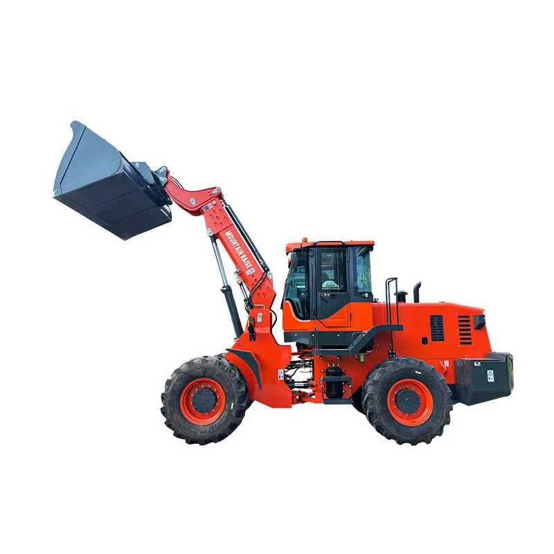 Factory Supply Telescopic Wheel Loader, 3-Ton Rated Load, Farm Front Loader, Remote Control Forklift