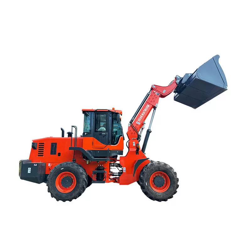 Factory Supply Telescopic Wheel Loader, 3-Ton Rated Load, Farm Front Loader, Remote Control Forklift
