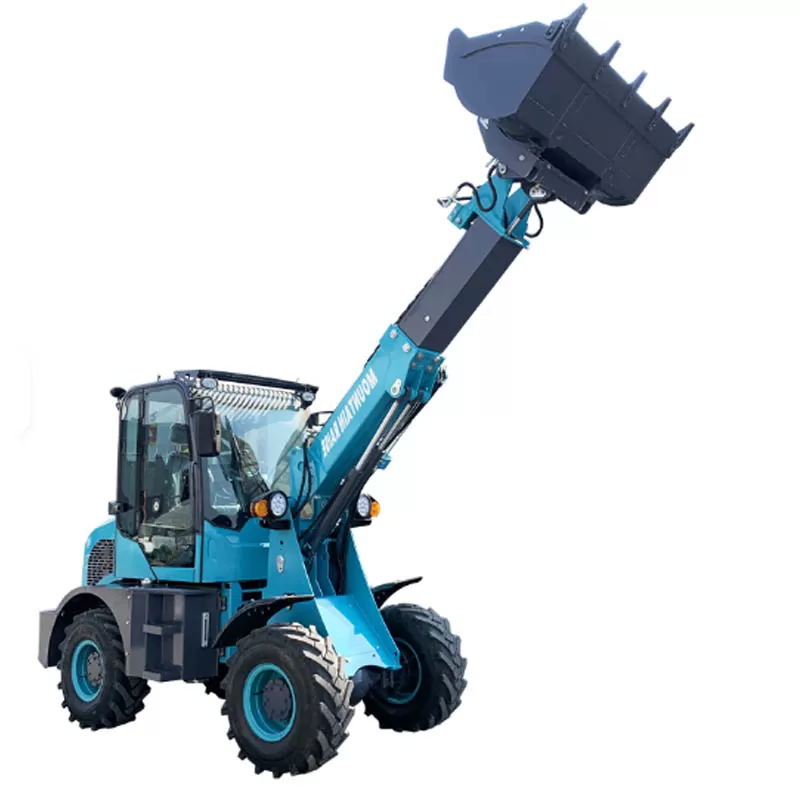 Mountain Terrain Lifting Construction Equipment Telescopic Wheel Loader 1 Ton for Sale