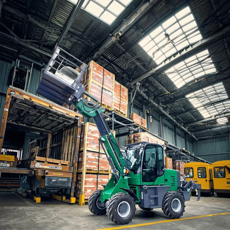 Mountain-Climbing Hot Selling TL1500 W Heavy Duty Telescopic Handler 4WD Steering Remote Control Handler Telescopic Boom Loader for Sale