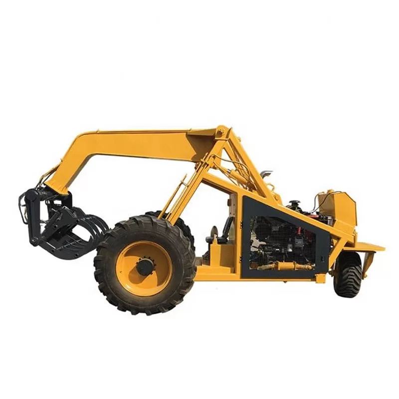 Factory sells hydraulic lifting arm grapple, log grapple loader, and Bell sugarcane loader.