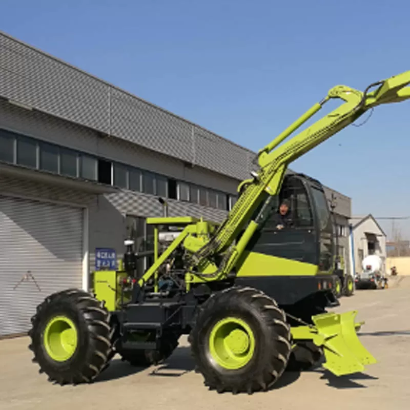 Cargadora peque&ntilde;a de ca&ntilde;a de az&uacute;car con cuchara, fabricada en China.