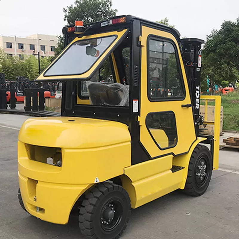 3-Ton Small Diesel Forklift with Forklift Cab Air Conditioning