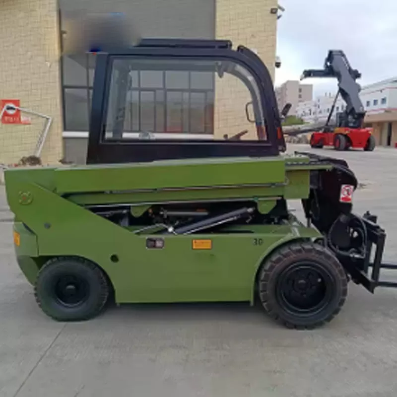 For sale: Remote-controlled telescopic boom forklift with remote-controlled boom.