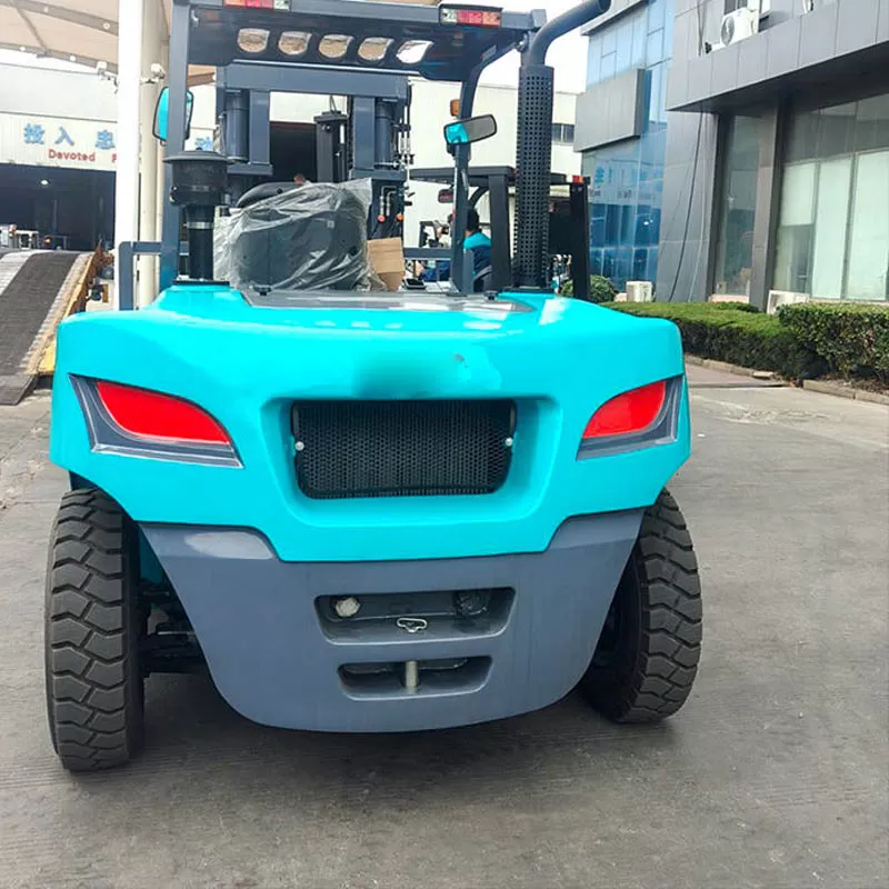 Carretilla elevadora di&eacute;sel de servicio mediano de 7 toneladas, carretilla elevadora de combustible de 7000 kg, varios accesorios opcionales